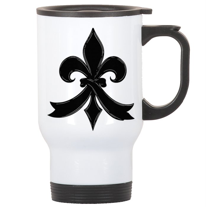 Louisiana Culture Vintage We Stand Nola Strong Stainless Steel Travel Mug