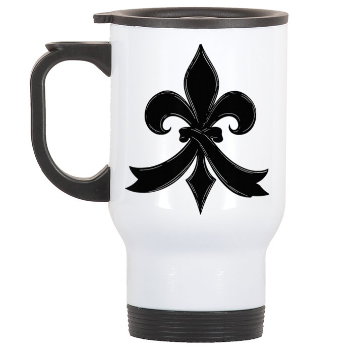 Louisiana Culture Vintage We Stand Nola Strong Stainless Steel Travel Mug