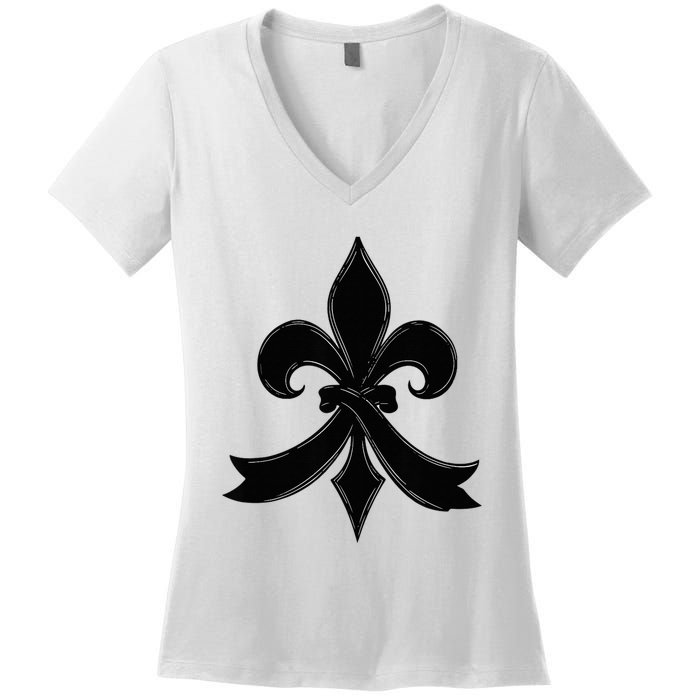 Louisiana Culture Vintage We Stand Nola Strong Women's V-Neck T-Shirt