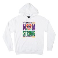 Louisiana Culture Vintage We Stand Nola Strong Apparel Hoodie