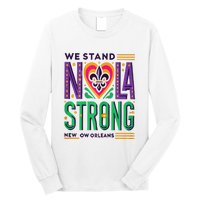 Louisiana Culture Vintage We Stand Nola Strong Apparel Long Sleeve Shirt