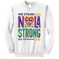 Louisiana Culture Vintage We Stand Nola Strong Apparel Sweatshirt