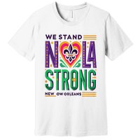 Louisiana Culture Vintage We Stand Nola Strong Apparel Premium T-Shirt