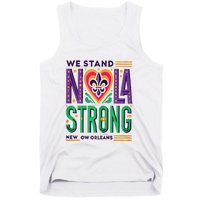 Louisiana Culture Vintage We Stand Nola Strong Apparel Tank Top