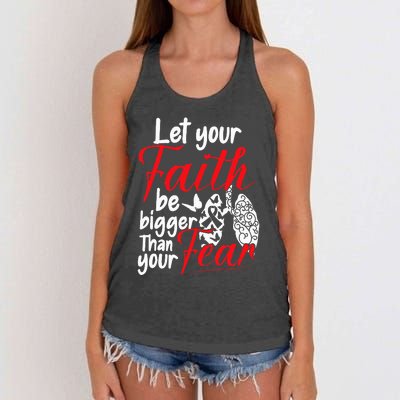 Lung Cancer Warrior awereness Women's Knotted Racerback Tank