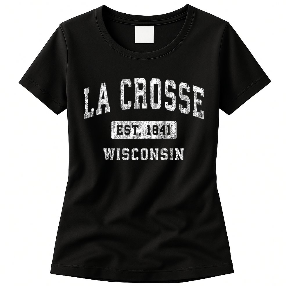 La Crosse Wisconsin Wi Vintage Established Sports Womens T-Shirt
