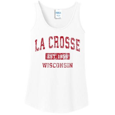 La Crosse Wisconsin Wi Vintage Sports Design Ladies Essential Tank