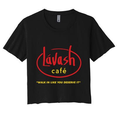 LáVash Cafe Walk In Like You Deserve It Crop Top