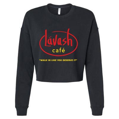 LáVash Cafe Walk In Like You Deserve It Cropped Pullover Crew