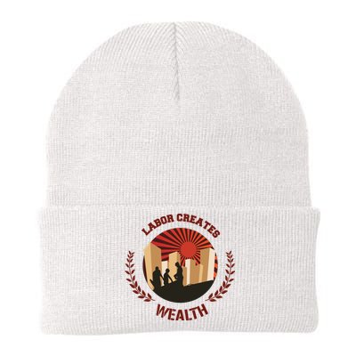 Labor Creats Wealth Knit Cap Winter Beanie