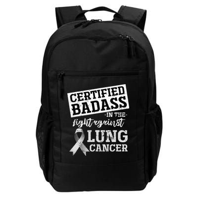 Lung Cancer Warrior Gift Funny Lung Cancer Awareness Backpack