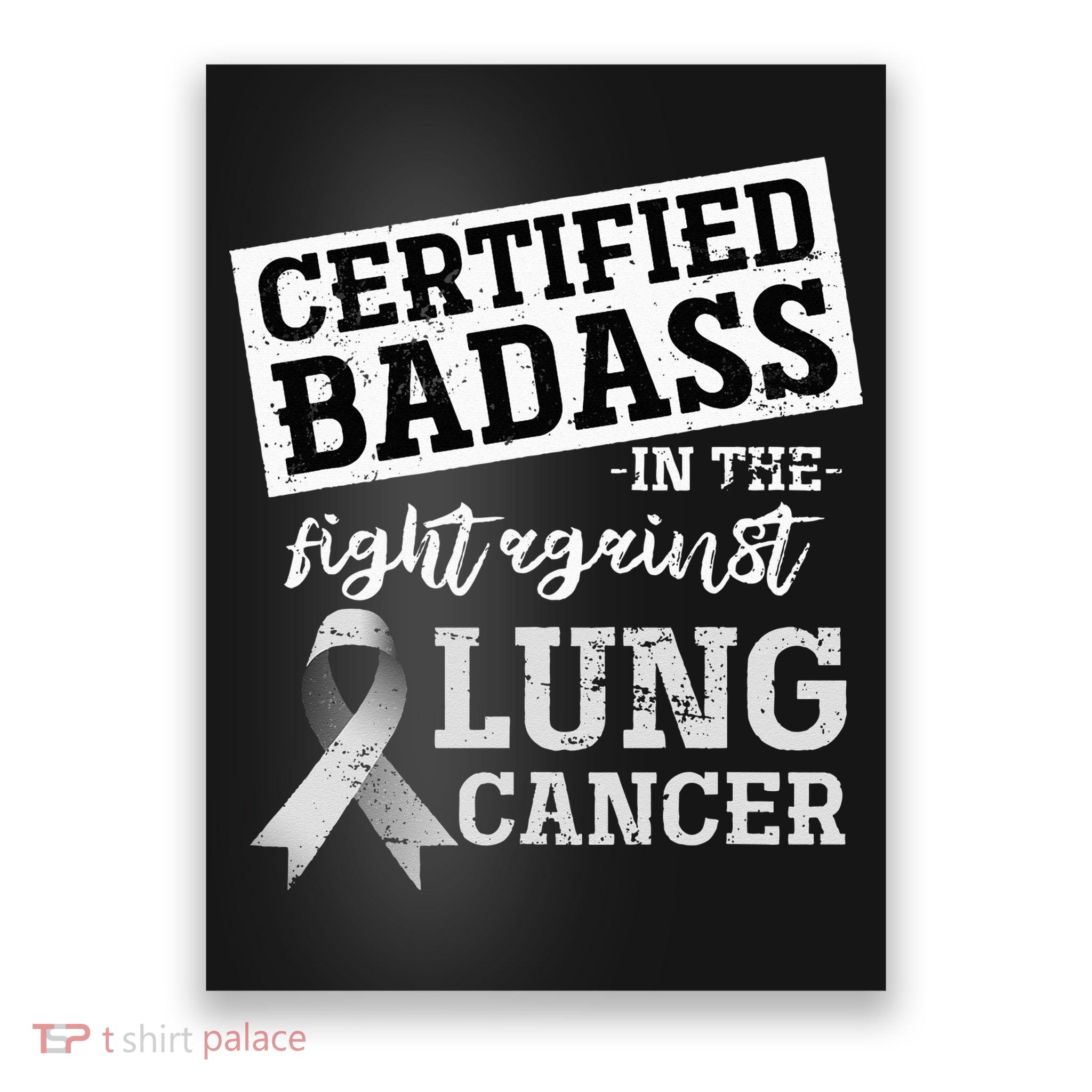 Lung Cancer Warrior Gift Funny Lung Cancer Awareness Poster