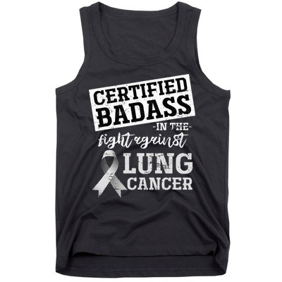 Lung Cancer Warrior Gift Funny Lung Cancer Awareness Tank Top