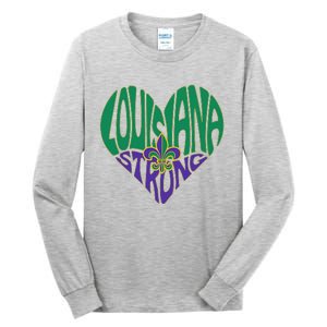 Louisiana Culture We Stand Nola Strong Tall Long Sleeve T-Shirt