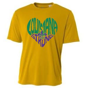 Louisiana Culture We Stand Nola Strong Cooling Performance Crew T-Shirt