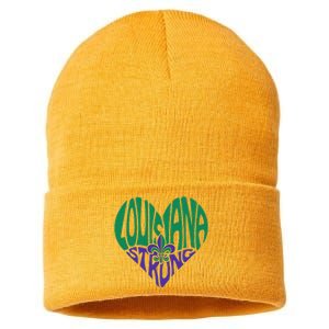 Louisiana Culture We Stand Nola Strong Sustainable Knit Beanie