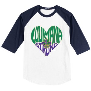 Louisiana Culture We Stand Nola Strong Baseball Sleeve Shirt