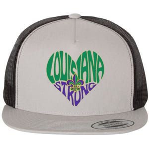 Louisiana Culture We Stand Nola Strong Flat Bill Trucker Hat