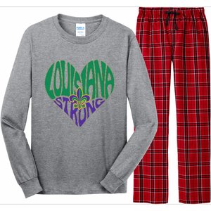 Louisiana Culture We Stand Nola Strong Long Sleeve Pajama Set