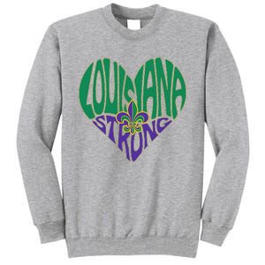 Louisiana Culture We Stand Nola Strong Tall Sweatshirt