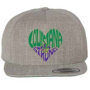 Louisiana Culture We Stand Nola Strong Wool Snapback Cap