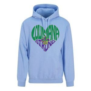 Louisiana Culture We Stand Nola Strong Unisex Surf Hoodie