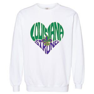 Louisiana Culture We Stand Nola Strong Garment-Dyed Sweatshirt