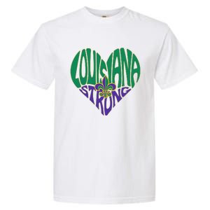 Louisiana Culture We Stand Nola Strong Garment-Dyed Heavyweight T-Shirt