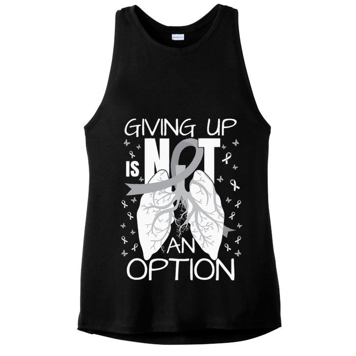 Lung Cancer Warrior Ladies PosiCharge Tri-Blend Wicking Tank