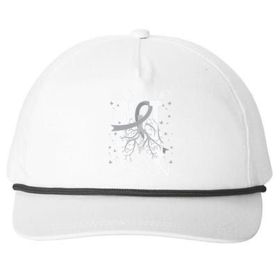 Lung Cancer Warrior Snapback Five-Panel Rope Hat