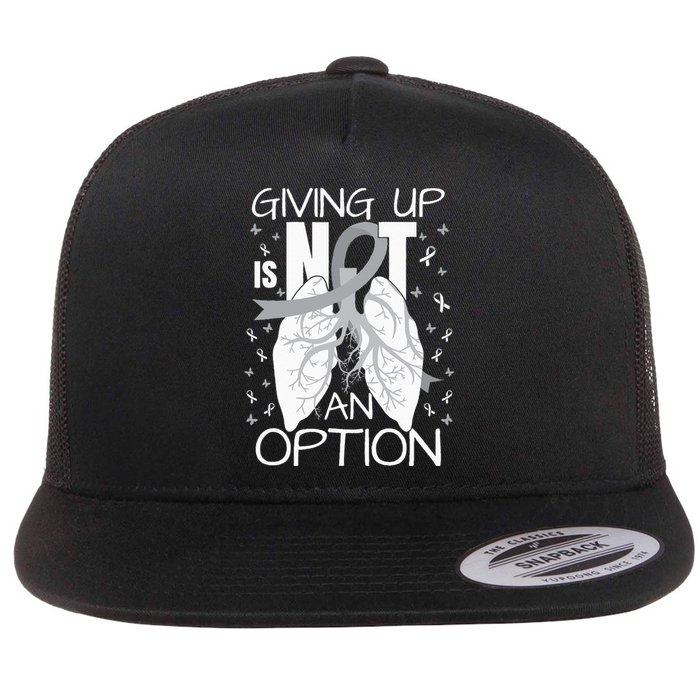 Lung Cancer Warrior Flat Bill Trucker Hat