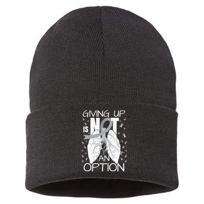 Lung Cancer Warrior Sustainable Knit Beanie