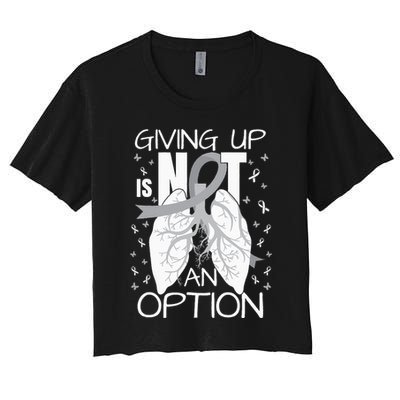 Lung Cancer Warrior Crop Top