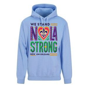 Louisiana Culture We Stand Nola Strong Unisex Surf Hoodie