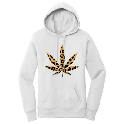 Leopard Cheetah Weed Cannabis Marijuana 420 Thc Stoner Gift Women's Pullover Hoodie