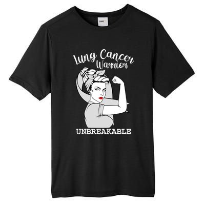 Lung Cancer Warrior Unbreakable Strong Awareness Cute Gift Tall Fusion ChromaSoft Performance T-Shirt