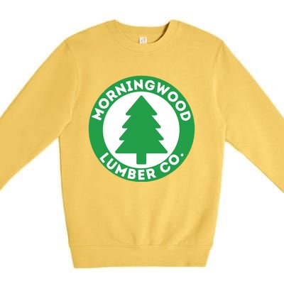 Lumber Carpenter Woodworking Woodworker Premium Crewneck Sweatshirt