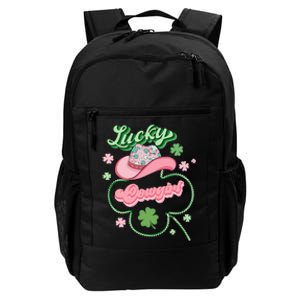 Lucky Cowgirl Western St Patricks Day Women Cowboy Hat Daily Commute Backpack