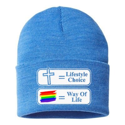 Lifestyle Choice Way Of Life Lgbt Sustainable Knit Beanie