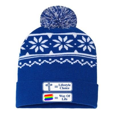 Lifestyle Choice Way Of Life Lgbt USA-Made Snowflake Beanie