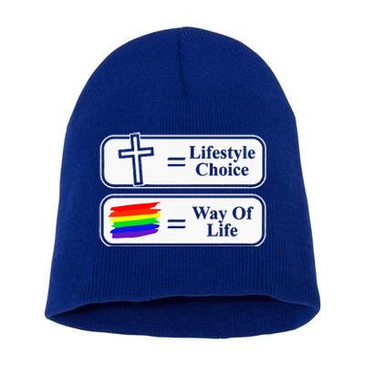 Lifestyle Choice Way Of Life Lgbt Short Acrylic Beanie