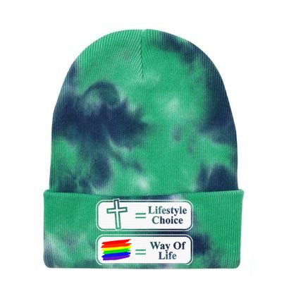 Lifestyle Choice Way Of Life Lgbt Tie Dye 12in Knit Beanie