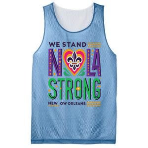 Louisiana Culture We Stand Nola Strong Mesh Reversible Basketball Jersey Tank