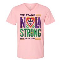 Louisiana Culture We Stand Nola Strong V-Neck T-Shirt