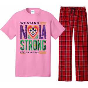 Louisiana Culture We Stand Nola Strong Pajama Set