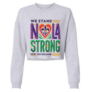 Louisiana Culture We Stand Nola Strong Cropped Pullover Crew