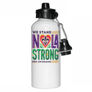 Louisiana Culture We Stand Nola Strong Aluminum Water Bottle