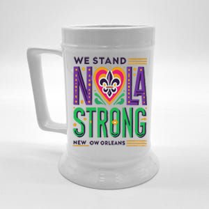 Louisiana Culture We Stand Nola Strong Beer Stein