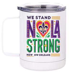 Louisiana Culture We Stand Nola Strong 12 oz Stainless Steel Tumbler Cup