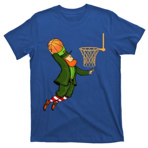 Leprechaun Dunking A Basketball St Patricks Day Gift T-Shirt